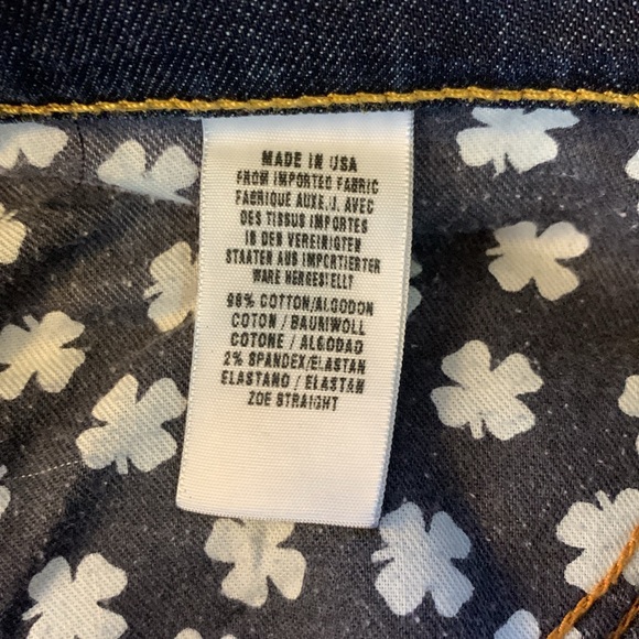 Lucky Legend denim straight leg jeans dark wash worn look. Size 2/26 Regular - Picture 6 of 6